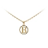 Gold Pendant Letter B