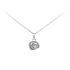 White Gold Zircon Pendant
