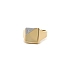 Men's Ring with Zircon made of Combination Gold