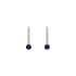 Gold Earrings with Zircons
