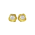 Gold Earrings with Diamonds