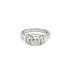 Gold Ring with Yellow and White Diamonds