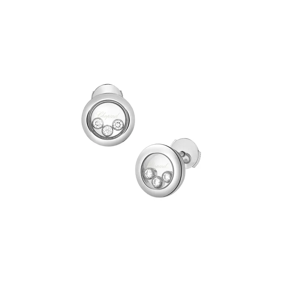 Zlaté Náušnice Chopard Happy Diamonds 83A018-1001