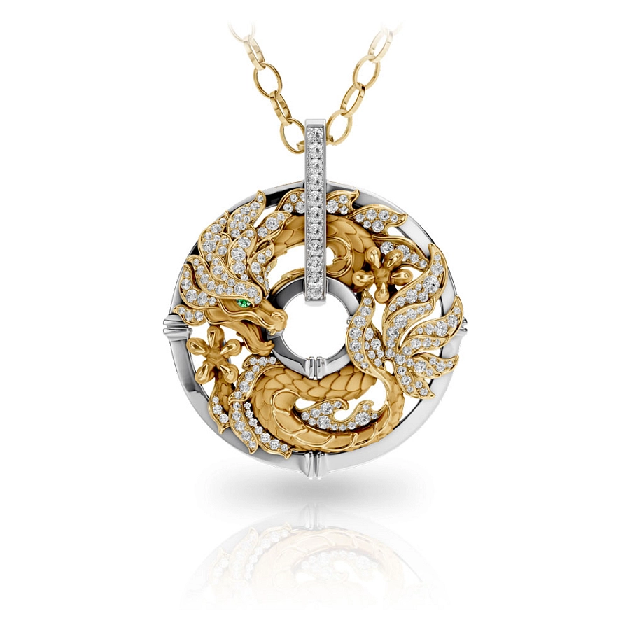 Necklace Carrera Y Carrera New Shanghai Maxi Pave