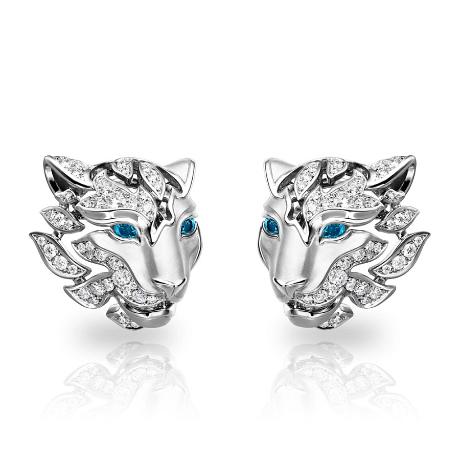 Earrings Carrera y Carrera Irbis Pave