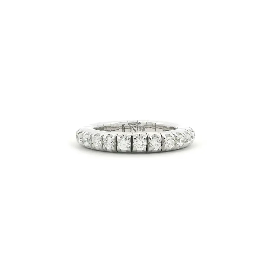 Eternity prsten z 18kt bílého zlata s diamanty 1,04 ct