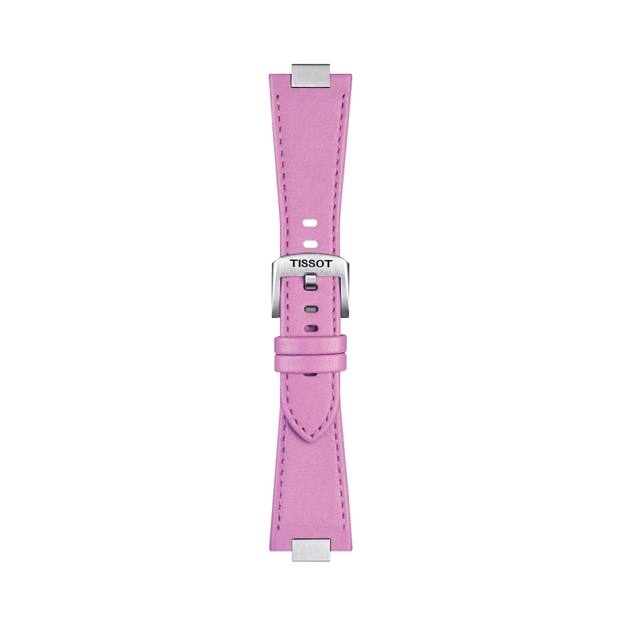 Růžový kožený řemínek Tissot pro PRX 35 mm T852.049.546