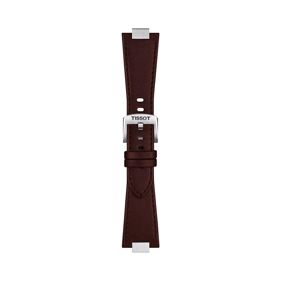 Hnědý kožený řemínek Tissot pro PRX 35 mm T852.049.548