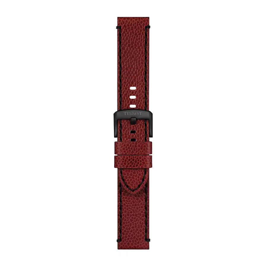 Vínový kožený řemínek Tissot 22 mm T852.049.048