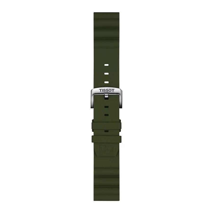 Zelený silikonový řemínek Tissot 22 mm T852.047.177