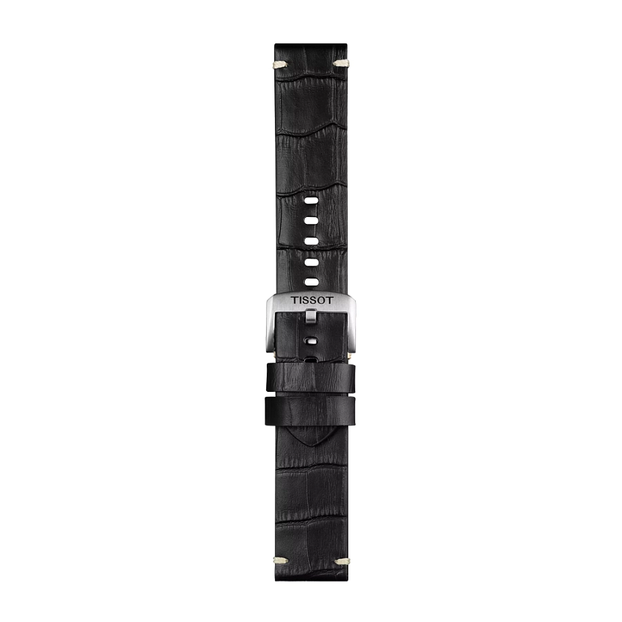 Černý kožený řemínek Tissot 22mm T852.046.775