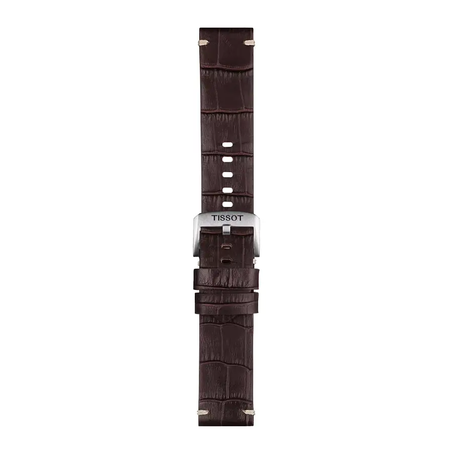 Hnědý kožený řemínek Tissot 22 mm T852.046.773