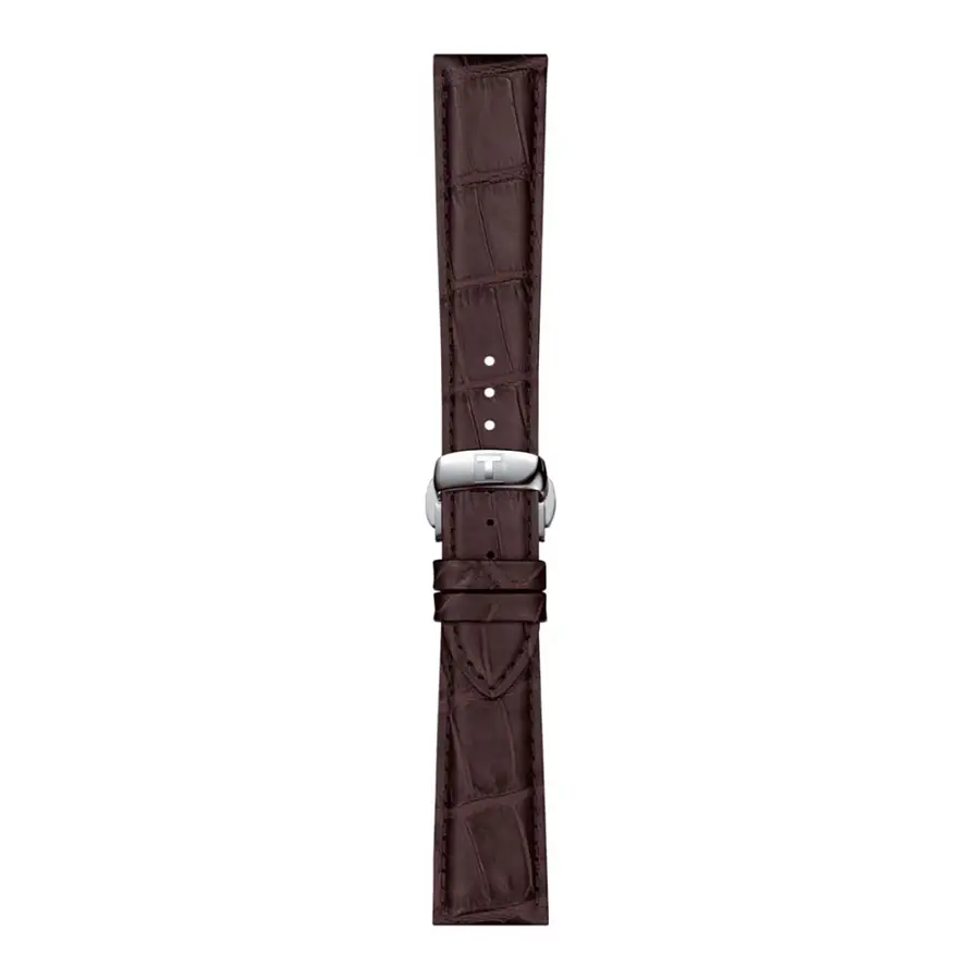 Hnědý kožený řemínek Tissot 21mm T852.045.399