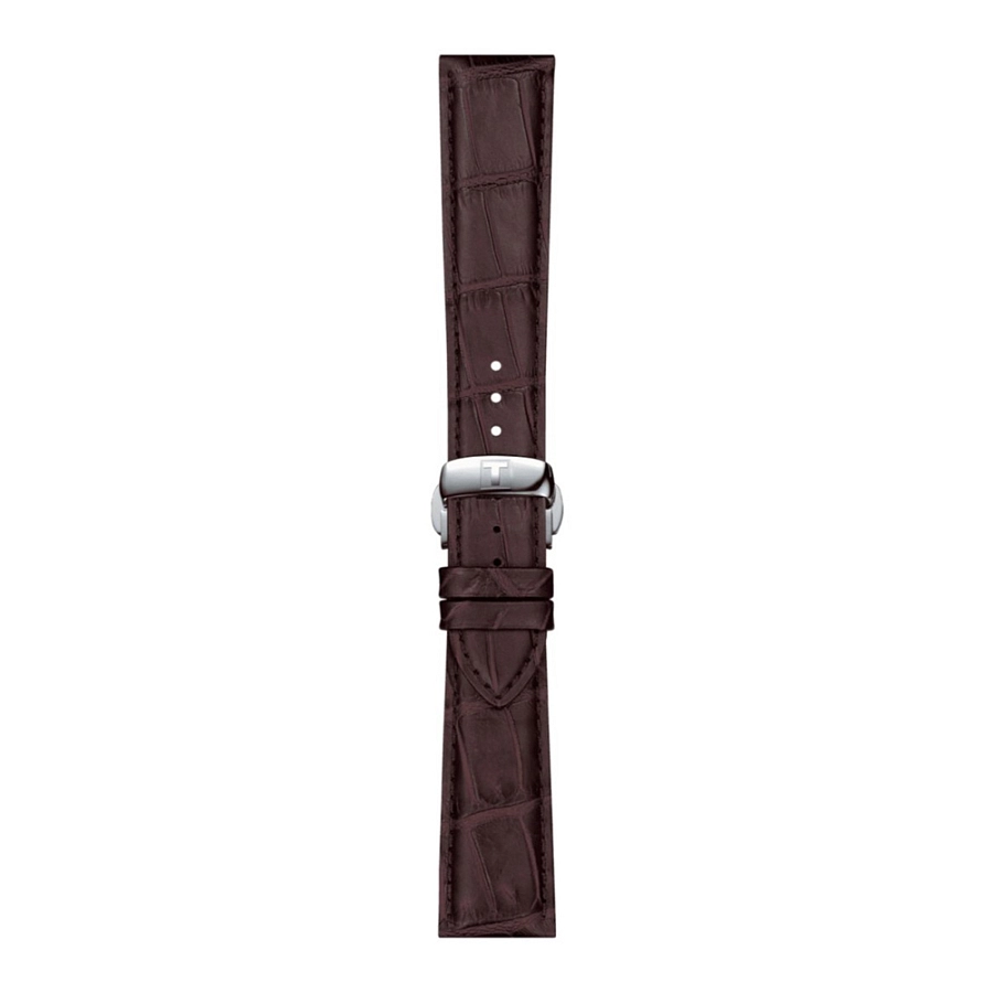 Brown leather strap Tissot 21 mm T852.045.399