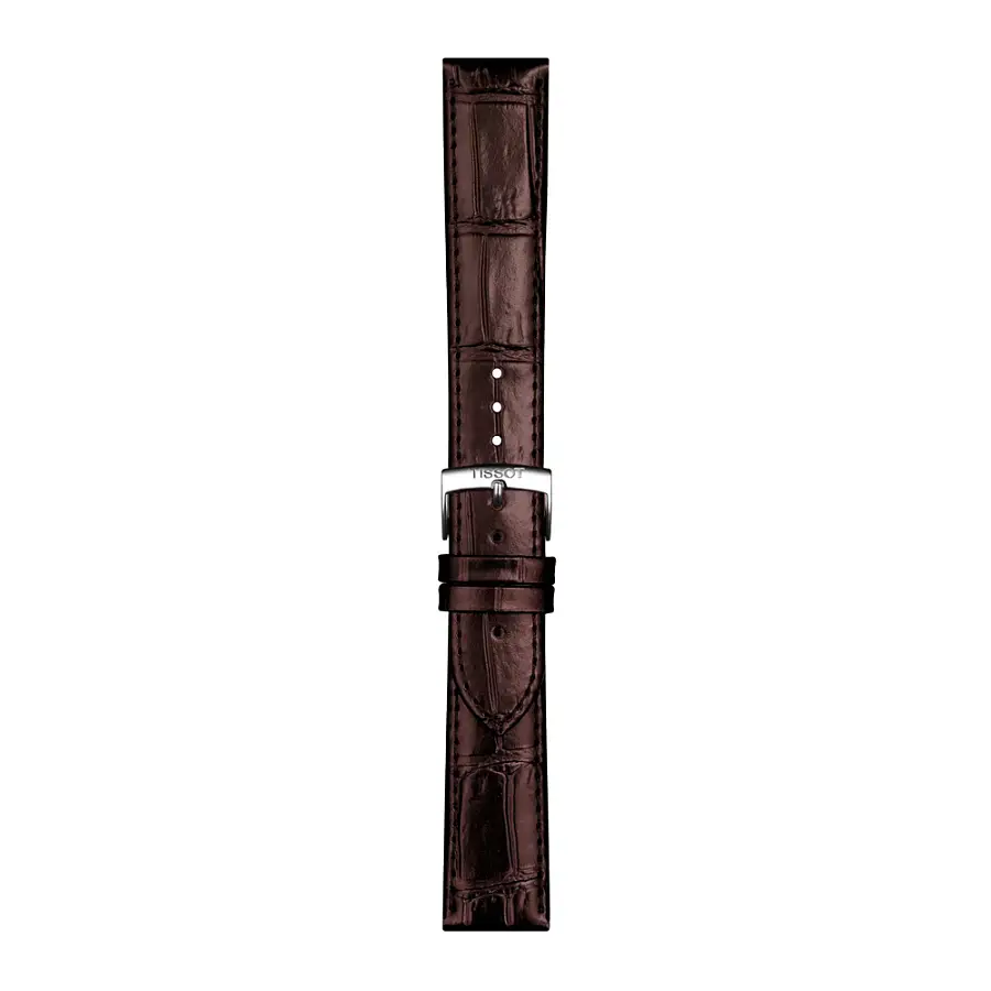 Hnědý kožený řemínek Tissot 20 mm T852.043.013