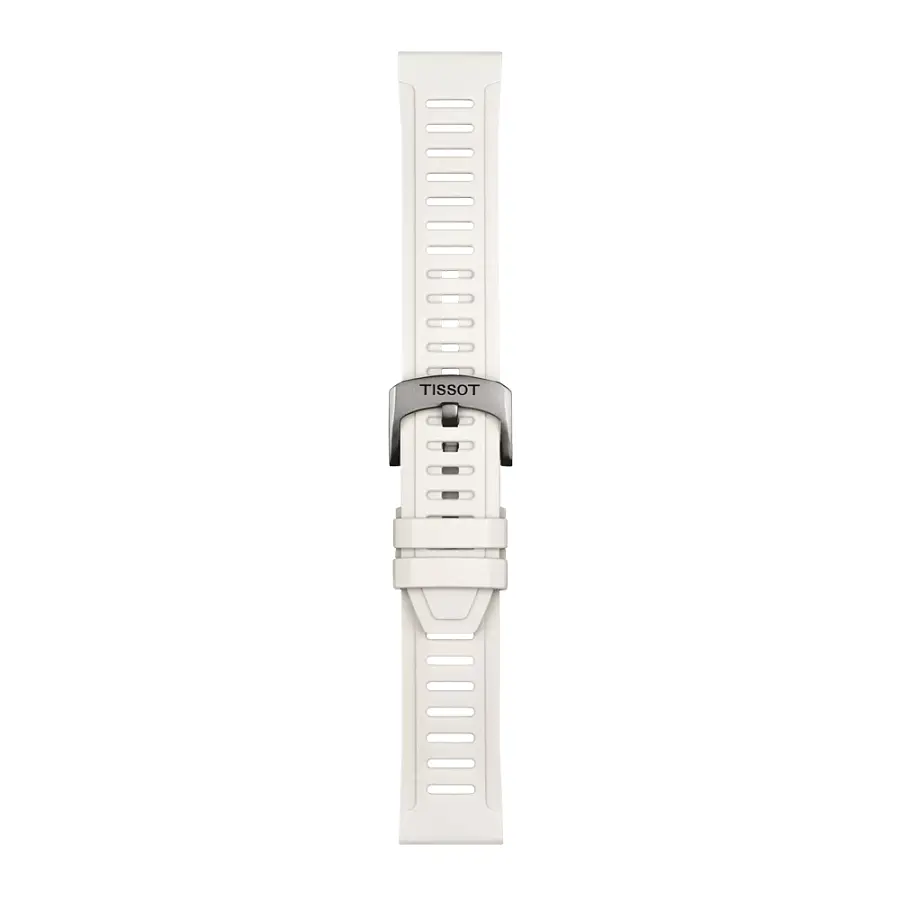 Bílý silikonový řemínek Tissot 21mm T852.049.245