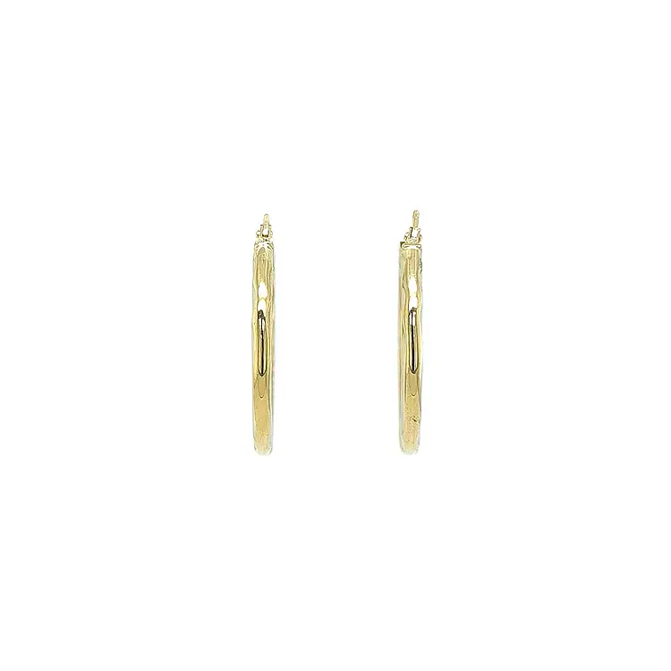 Elegantní zlaté kruhové náušnice