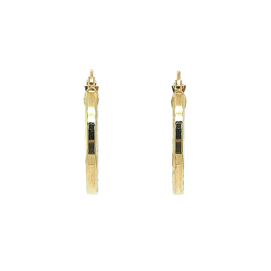 Elegantní zlaté kruhové náušnice