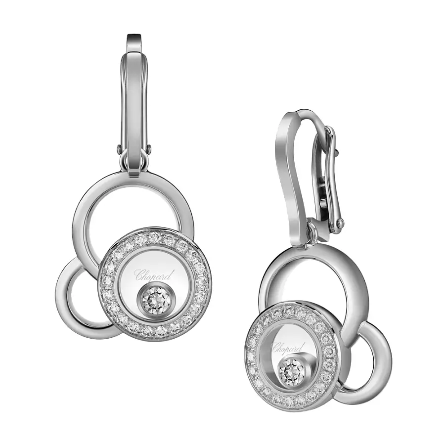 Gold Earrings Chopard Happy Diamonds 839769-1002