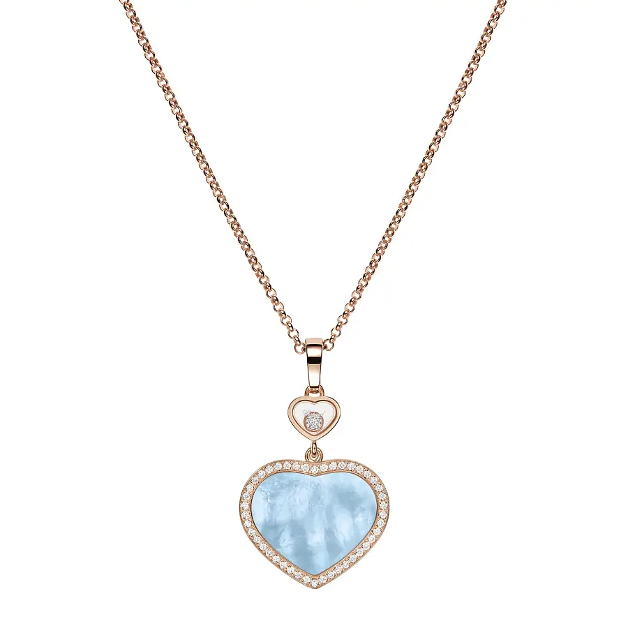 Gold Pendant Chopard Happy Hearts 79A074-5340