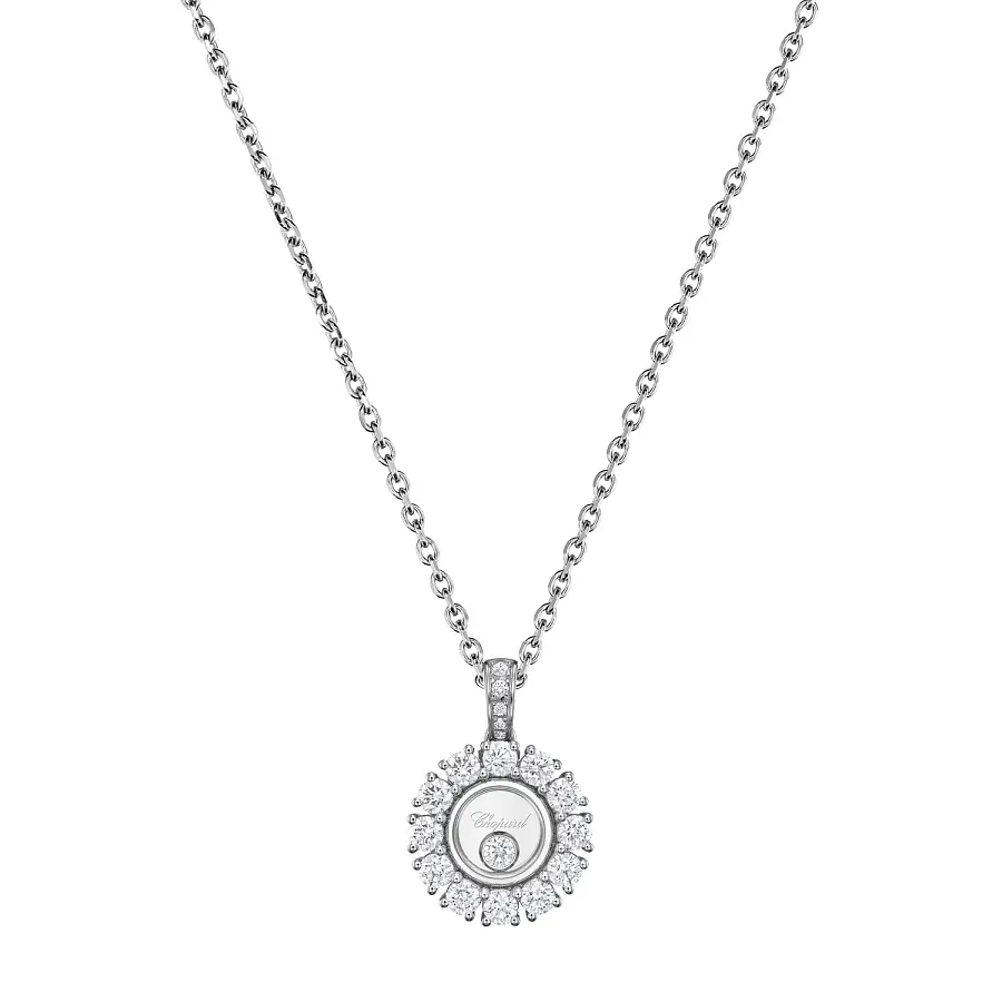 Gold Chopard Happy Diamonds Necklace 79A609-1001