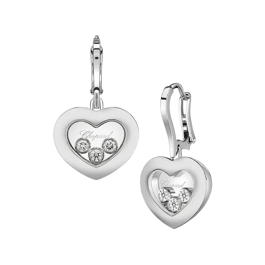 Gold Earrings Chopard Happy Diamonds 83A611-1301