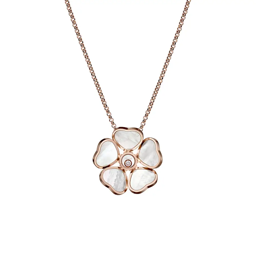 Zlatý Přívěsek Chopard Happy Hearts Flowers 79A085-5301