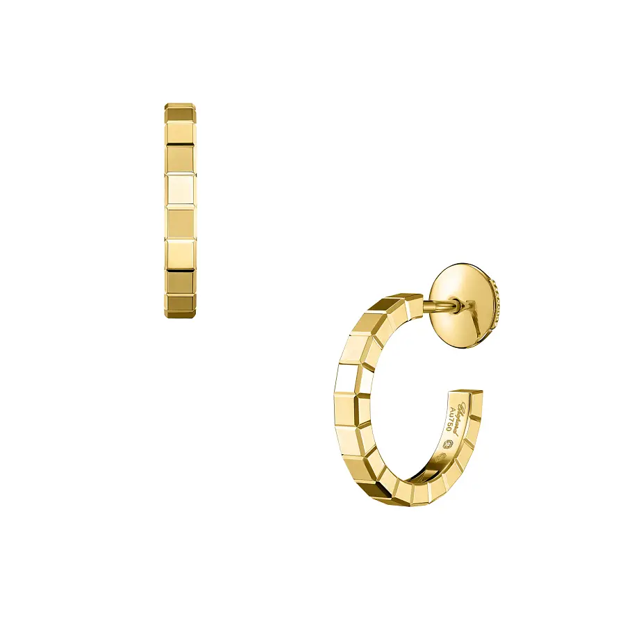 Gold Earrings Chopard Ice Cube 837702-0006