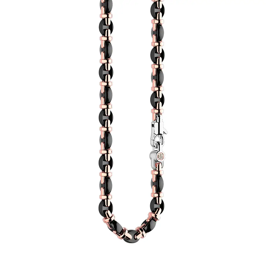 Gold Men's Chain Zancan with Ceramics
