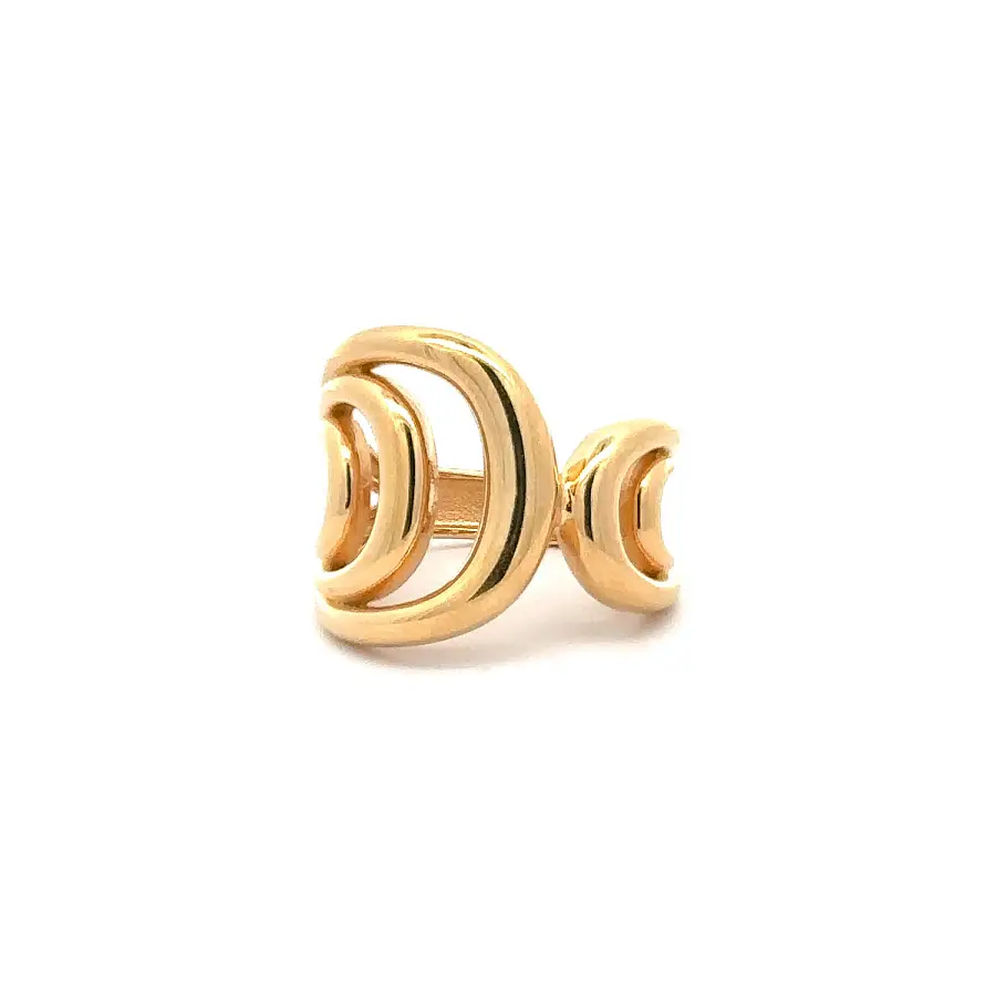 Gold ring – open organic design