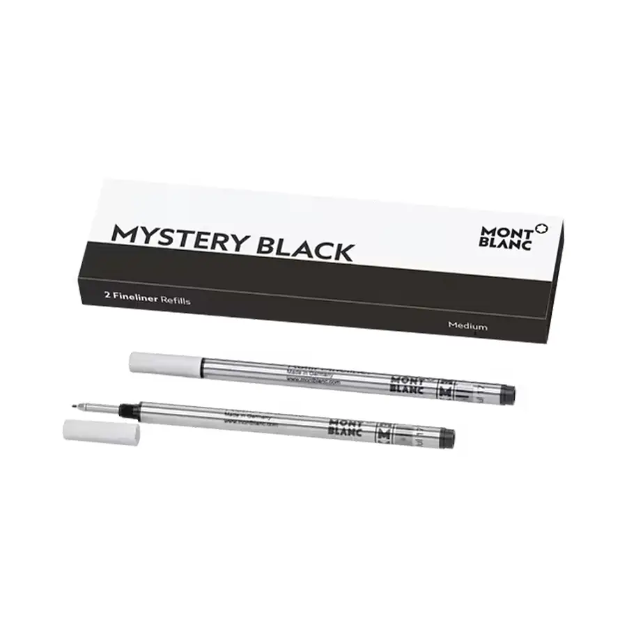Montblanc 2x náhradní náplně M do finelineru, Mystery Black MB128246