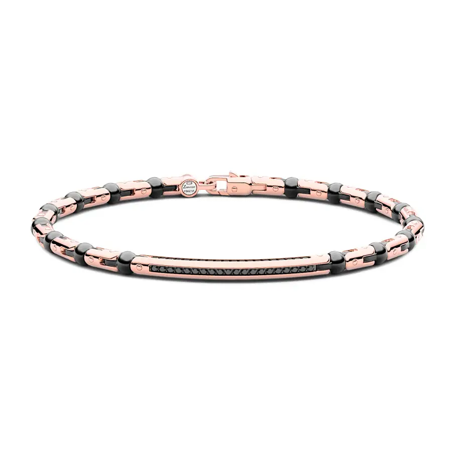 Zlatý náramek Zancan Ceramikgold KB048R-N