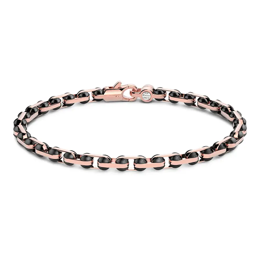 Zlatý náramek Zancan Ceramikgold KB054R-N