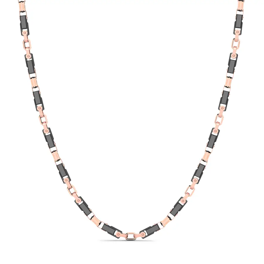 Zlatý náhrdelník Zancan Ceramikgold KC061R-N-60