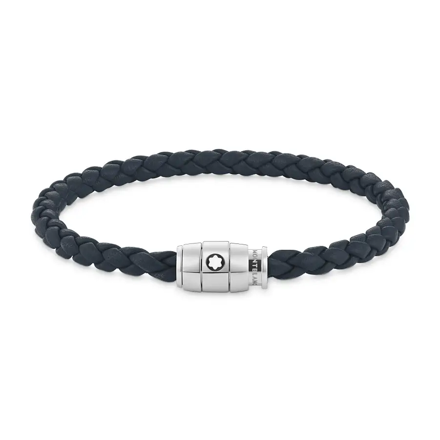 Montblanc kožený náramek se třemi kroužky MB136014