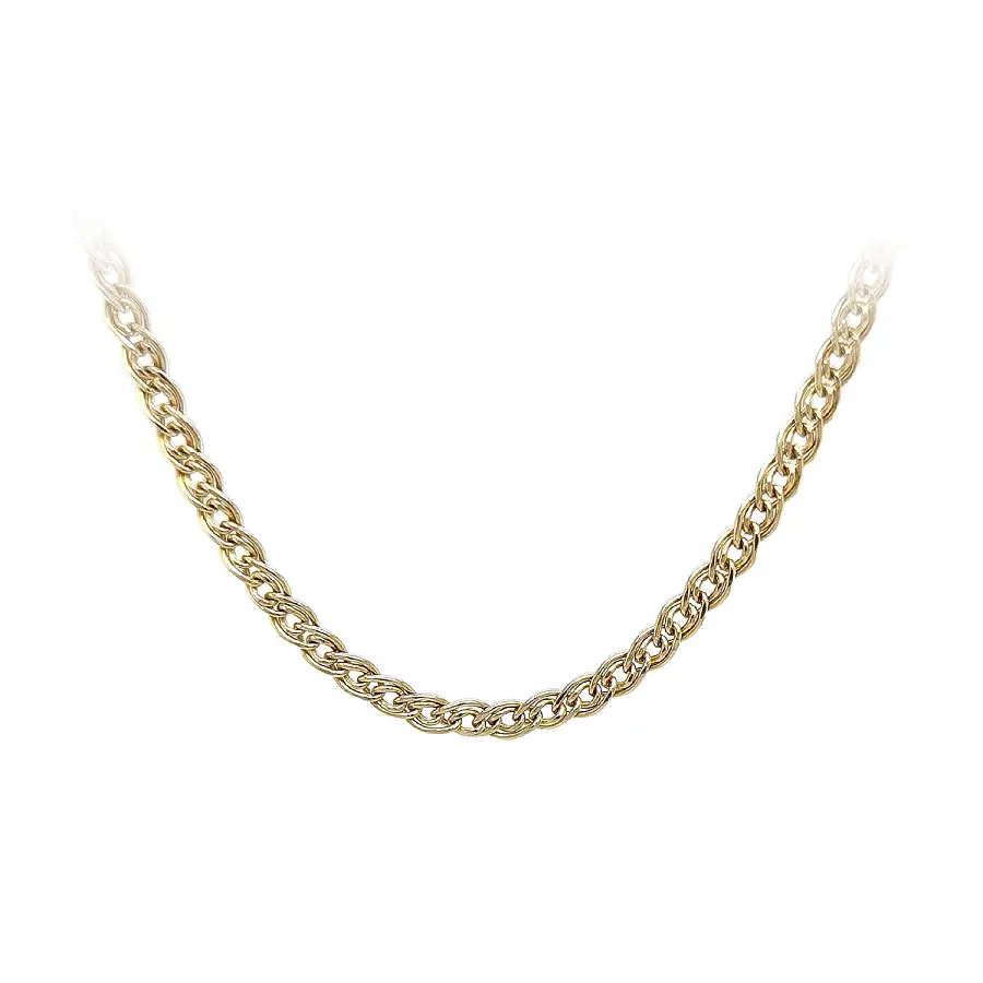 Zlatý řetízek pancerová pletená