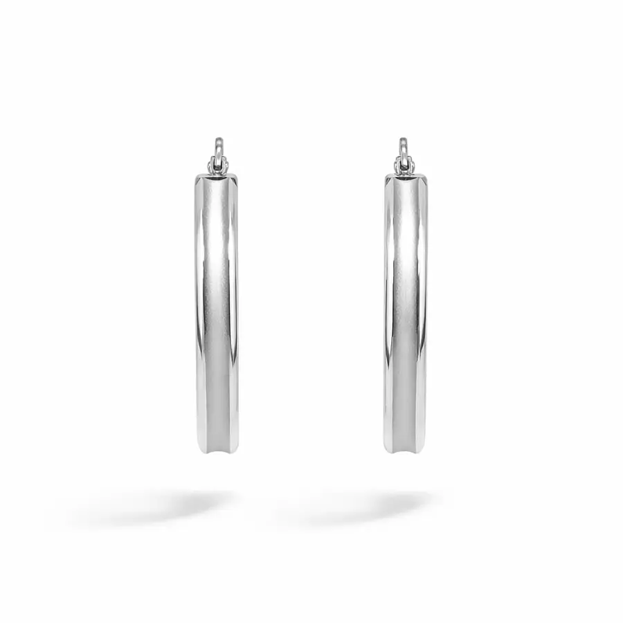 Zlaté kruhové náušnice z kombinovaného zlata