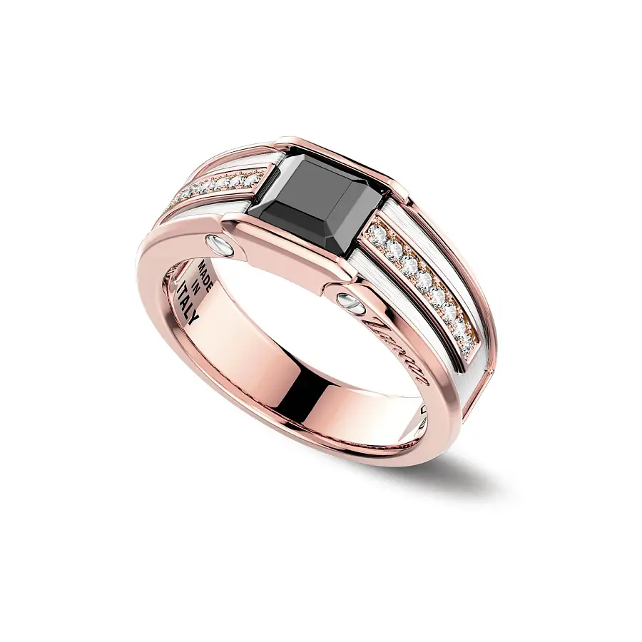 Zlatý prsten Zancan Couture Sapphire UA027BR-DIA