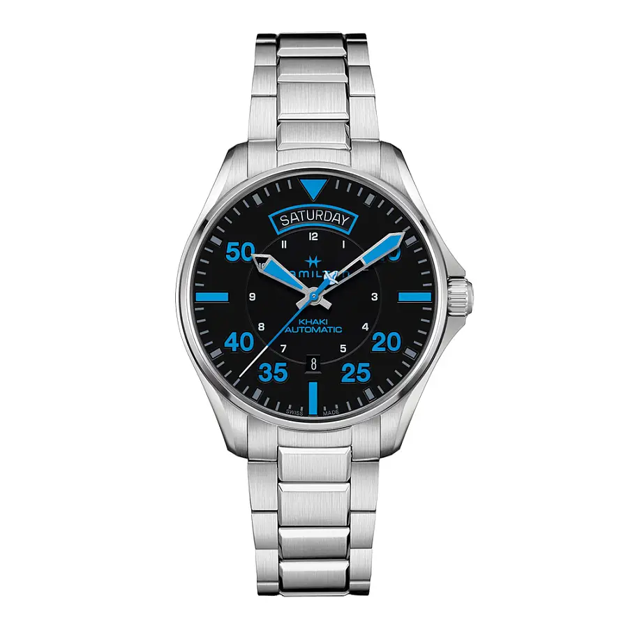 Hamilton Khaki Aviation Pilot Day-Date Air Zermatt Auto H64625131