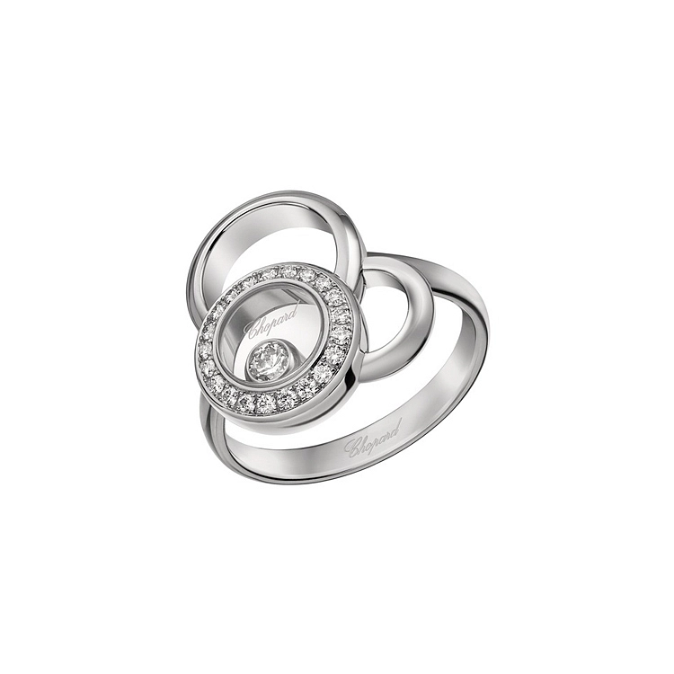 Gold Ring Chopard Happy Diamonds 829769-1011