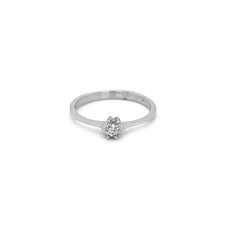 Gold Engagement Ring with Diamond
