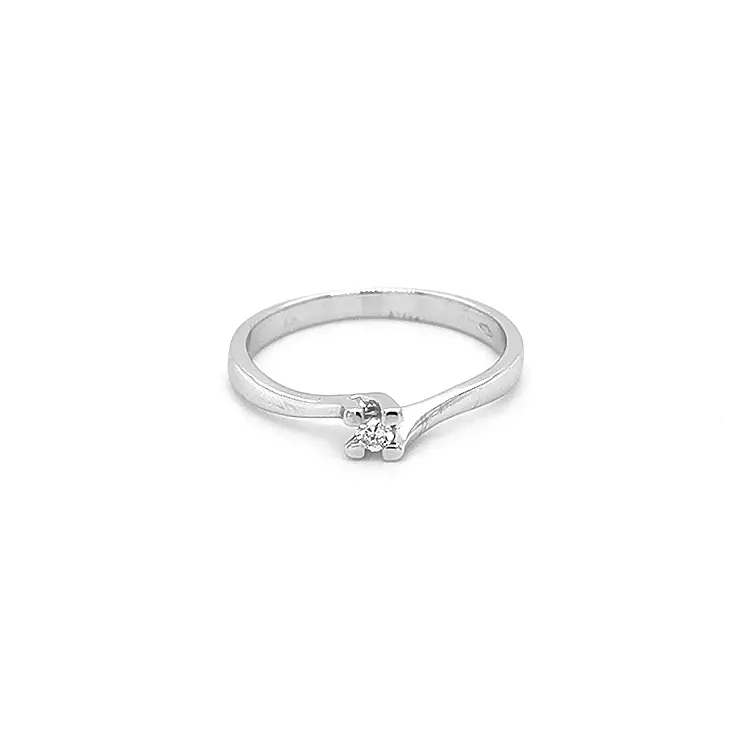 Zlatý Zásnubní Prsten s Diamantem