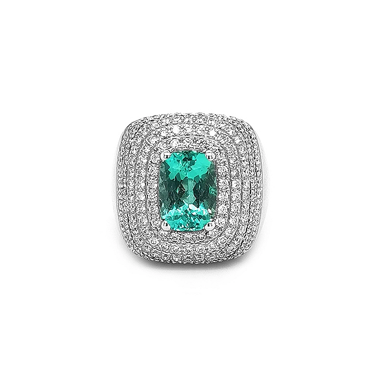 Zlatý Prsten se Smaragdem a Diamanty