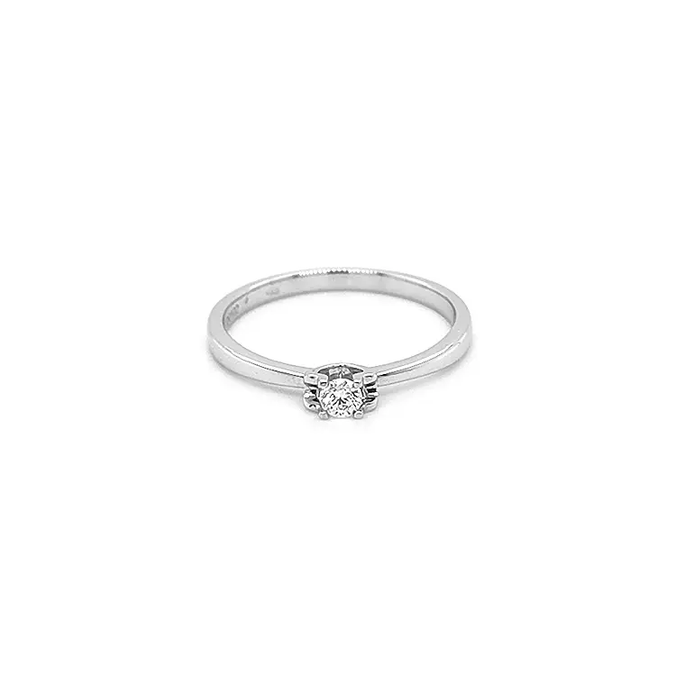 Zlatý Zásnubní Prsten s Diamantem