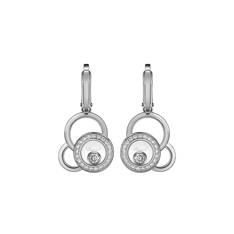 Zlaté Náušnice Chopard Happy Diamonds 839769-1002