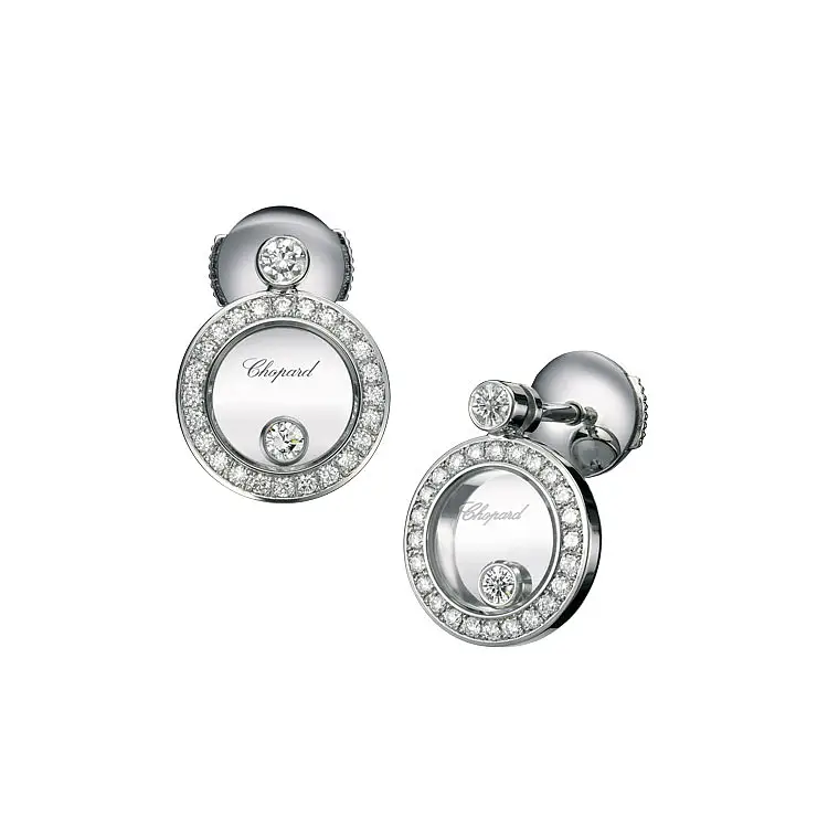 Zlaté Náušnice Chopard Happy Diamonds 833957-1301