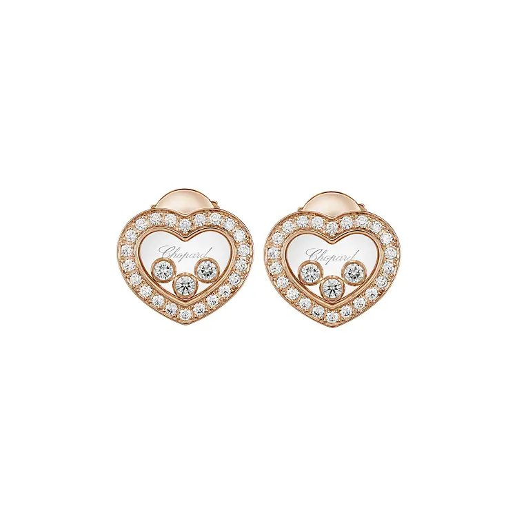 Zlaté Náušnice Chopard Happy Diamonds 83A611-5201