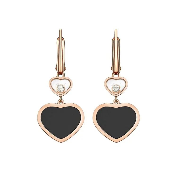 Zlaté Náušnice Chopard Happy Hearts 837482-5210