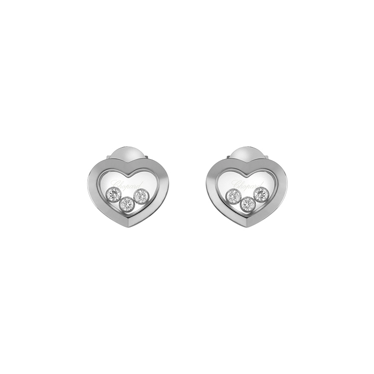 Gold Earrings Chopard Happy Diamonds 83A611-1001