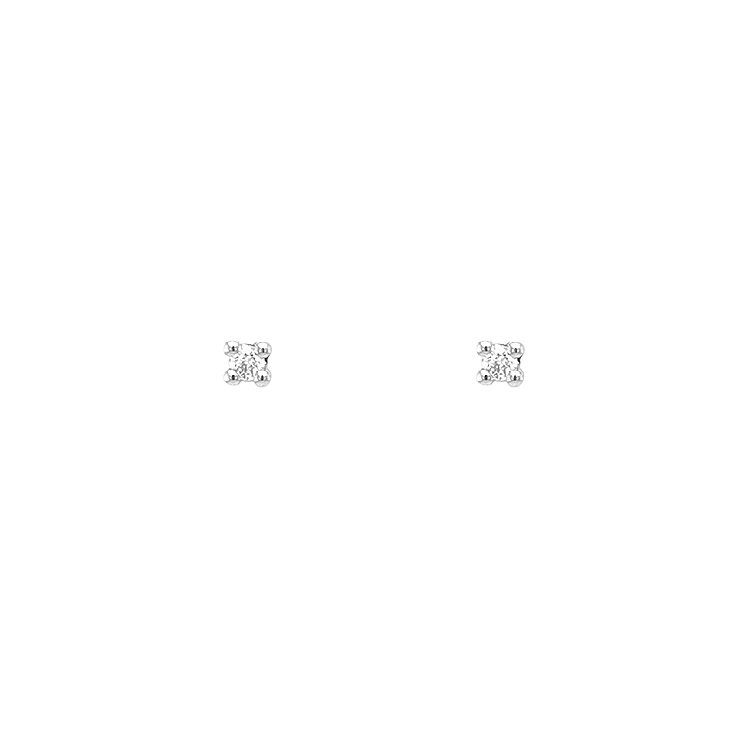 Gold Earrings with Diamonds